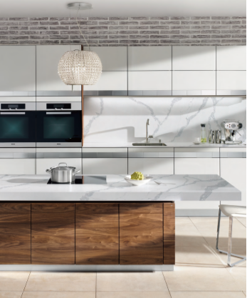 Calacatta Rivers White Quartz Slab $60/sf inclu