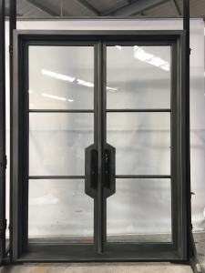 Custom Size for Modern Double Wrought Iron Doors
