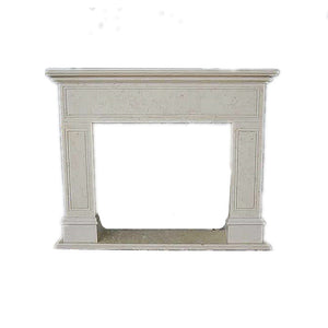 H100F-4 Nature Marble Fireplace Mantel, 67''Lx55''Hx11.8''D