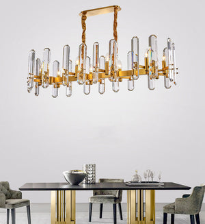 New Design Crystal Chandelier with Gold Brass Stainless Steel Frame, HSC0064-1