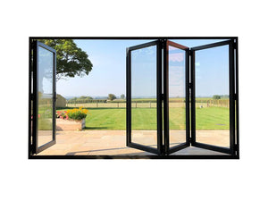 4 Door Leaf 84"x132" Aluminum Folding Entry Door HAD2204