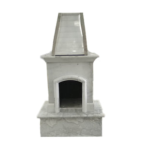 40''x72'' Luxury Outdoor Marble Fireplace, F006-1