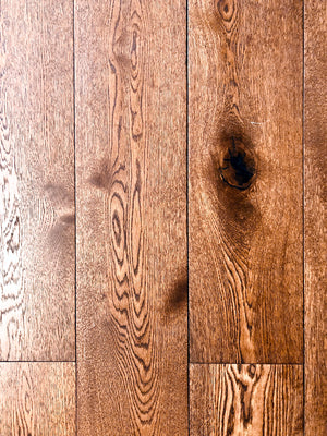 7.5'' Engineered European White Oak Hardwood Flooring, Saddle