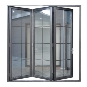 3 Door Leaf  96"x 80"Aluminium Patio Soundproof  Bi Folding Doors Balcony HAD2201